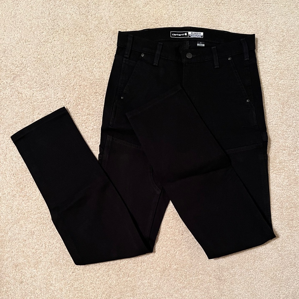 NWT Carhartt Women’s Rugged Flex Relaxed Fit Twill Double-Front Work Pants - Picture 2 of 5